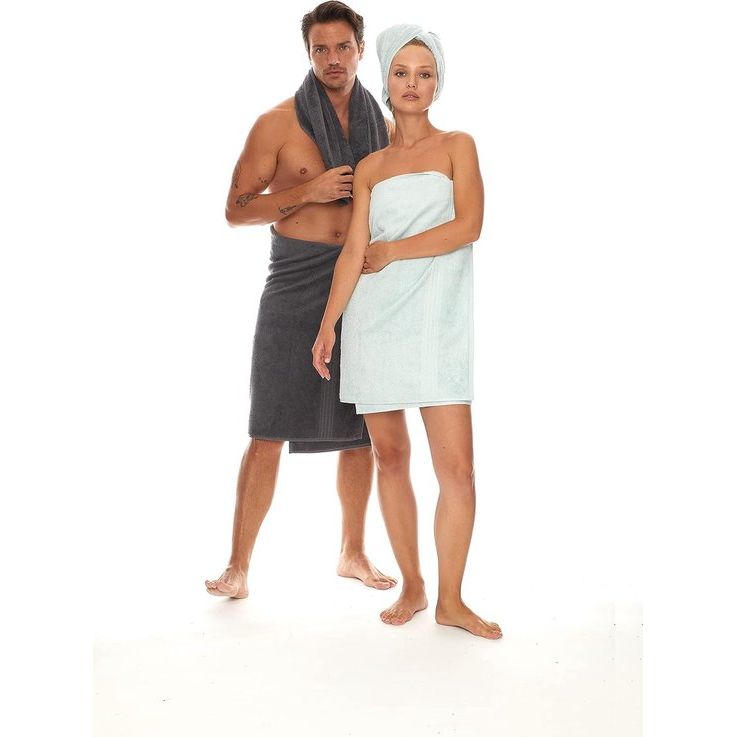 Handdoekenset van 100% biologisch katoen, hoge kwaliteit, zacht en zeer absorberend, sneldrogend, Oeko-Tex Made in Green & GOTS-gecertificeerd (2 badhanddoeken - 4 handdoeken, coal grey)