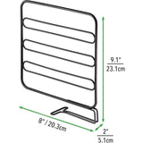 Set van 4 plankscheiders voor de kledingkast – praktisch kledingkastsysteem van metaaldraad – nuttig reksysteem zonder boren – zwart