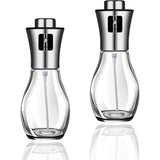 Oliesproeier voor spijsolie, spuitfles, olie, glas, roestvrij staal, oliespray voor het koken, olijfolie, oliedispenser, verstuiver, oliespray, levensmiddelecht, caloriearm, voor
