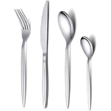 24-delige bestekset, serviesset, roestvrij stalen bestekset, hoogglans gepolijst, vaatwasmachinebestendig (set voor 6 personen)