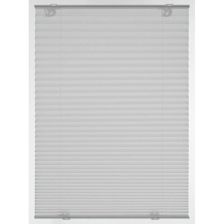 Solo Roof Window Pleated Blind, No Drilling Required, with Suction Cups, Opaque Folding Roller Blind, Includes All Mounting Parts, 36.3 x 80 cm, Grey