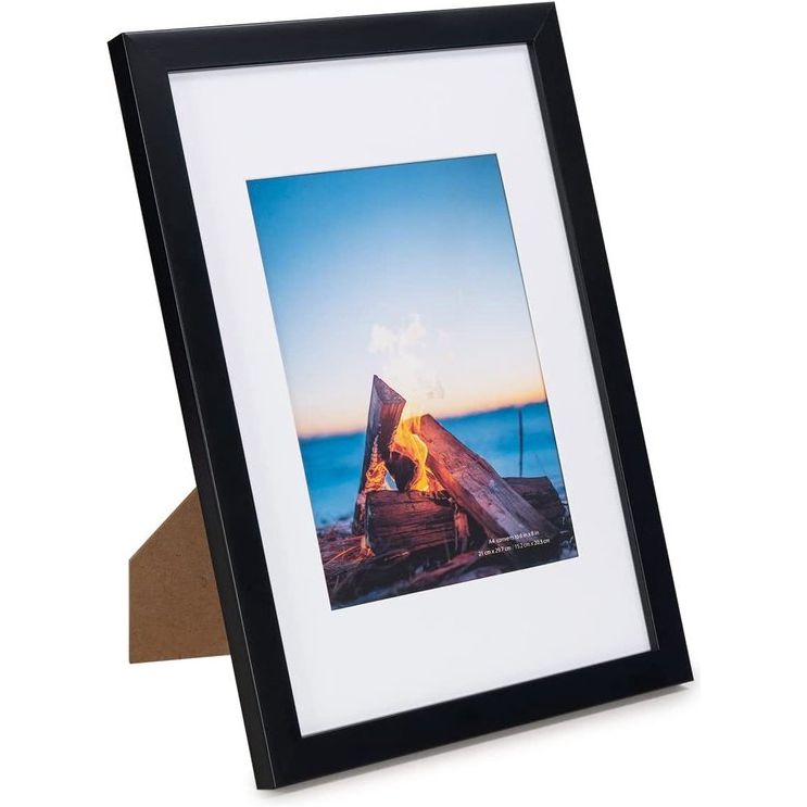 Scholar Tree Black Set van 3 fotolijsten met passe-partout, voor fotocertificaten, hangend of vrijstaand, ideaal voor collageen, portretten en oorkonden