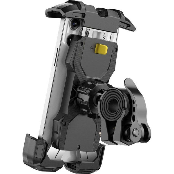 Mobiele telefoonhouder voor op de fiets, roestvrij staal, stuuraansluitingen in 2 maten met 360 graden draaibare universele telefoonhouder fietsstuur geschikt voor smartphones van 4,7-6,8 inch