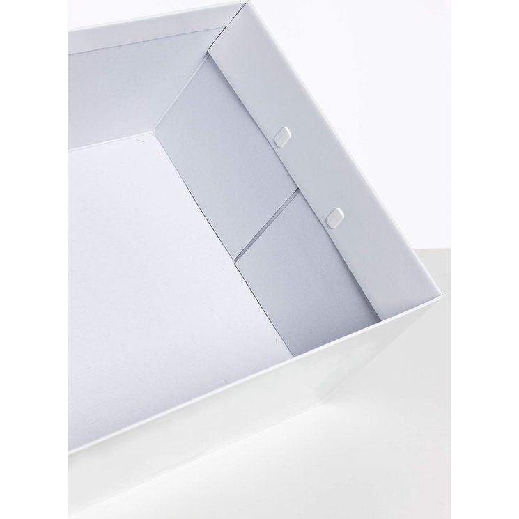 Kartonnen opbergdozen, kartonnen geschenkdozen 50x39x24cm, 2 STUKS, LAVENDEL, opbergdoos met deksel voor kleding, cadeau-idee, kartonnen stapeldoos, doos met handvatten