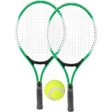 Tennisrackets, ijzerlegering, tennisracketset, geen elasticiteit, kindertennisrackets, tennisrackets, twin-set met draagtas, voor kinderen