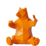 Moderne Sculptuur Decor Bier Standbeeld Woonkamer Kunst Kunstwerk Polyresin Geel Cadeau 31 cm