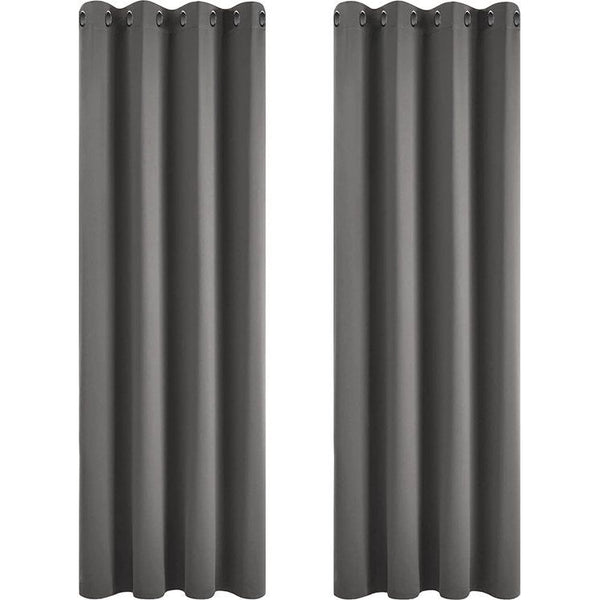 verduisteringsgordijn, vitrage met ogen, halfgordijn voor balkon, kinderkamer, set van 2.