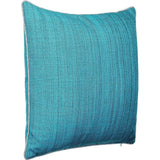 Outdoor tuinkussen decoratief kussen met biezen, linnen look, effen, vuil- en waterafstotend, met ritssluiting, 45 x 45 cm, set van 4, turkoois