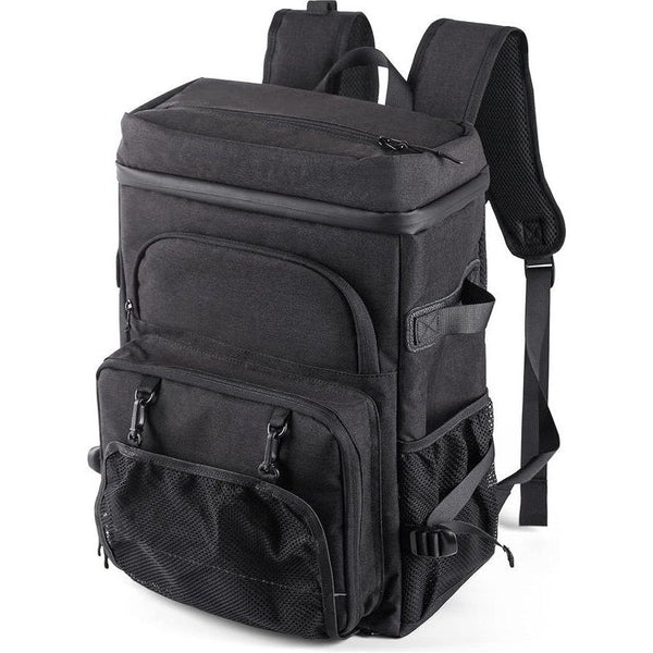 Koelrugzak, 35 L, thermische rugzak, koeltas, waterdichte picknickrugzak met flesopener voor picknick, kamperen, strand, wandelen, reizen, winkelen