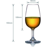 Onbreekbaar Tritan-kunststof wijnglas, rode wijn drinkglas, glazen voor camping party, BPA-vrij, 230 ml plastic mokken, set van 4