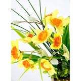 Arrangement Narcissen in een ei Lente kunstbloem Narcis Kunstbloem Bloemdecoratie Lente decoratie Paasdecoratie Narcis Lente Paas tafeldecoratie Middenstuk Lentebloeiers Lentebloeiers