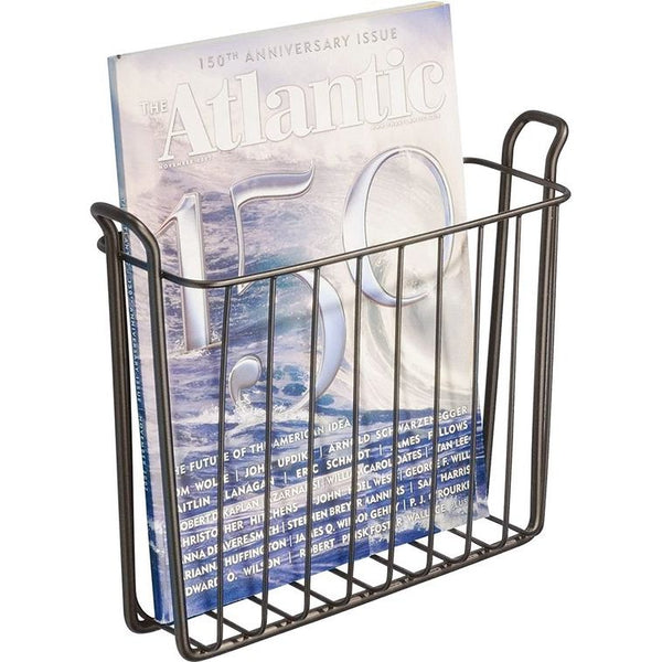 Tijdschriftenhouder voor wandmontage, brons