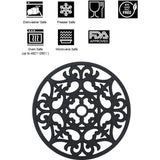 Onderzettermat, pakket van 3 siliconen onderzetters, siliconen multibloem, geïsoleerde antislip hotpads, gesneden waterdichte vaatwasmachinebestendige bekerisolatiemat voor potten, flessen