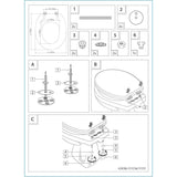 Toiletbril Bamboe Donker met Soft-Close Mechanisme Naturel Bamboe