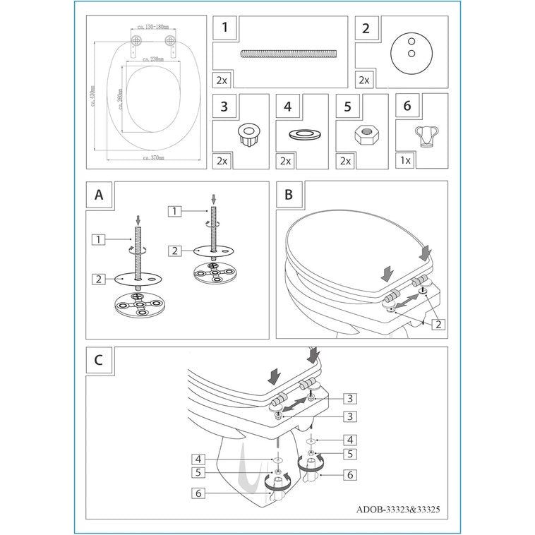 Toiletbril Bamboe Donker met Soft-Close Mechanisme Naturel Bamboe