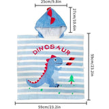 Badponcho, kinderponcho, badhanddoek, baby capuchon, strandhanddoek, cartoon absorberend, kind strandhanddoek, kinderbadhanddoek met capuchon voor strand, zwemmen, douche