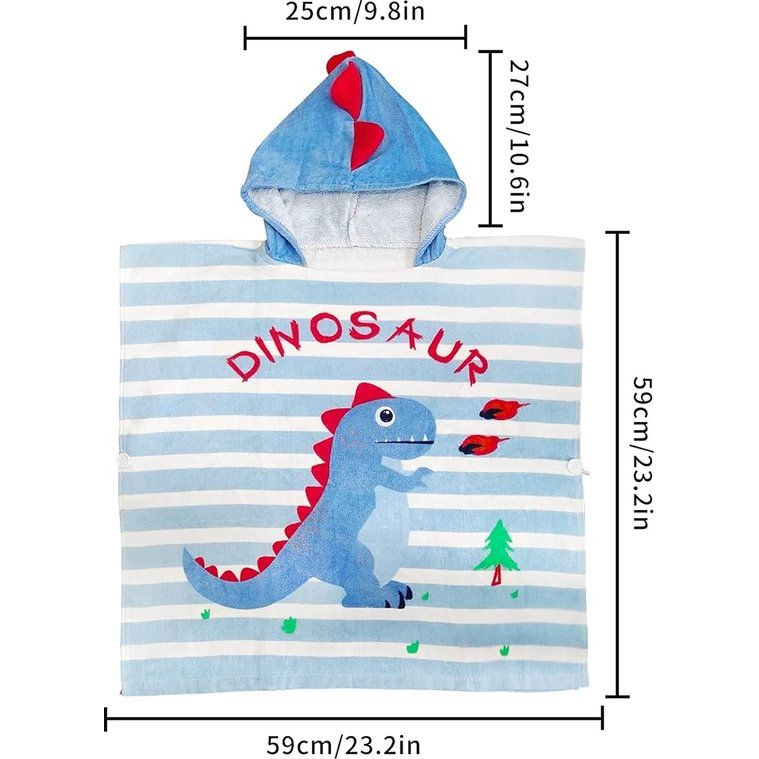 Badponcho, kinderponcho, badhanddoek, baby capuchon, strandhanddoek, cartoon absorberend, kind strandhanddoek, kinderbadhanddoek met capuchon voor strand, zwemmen, douche