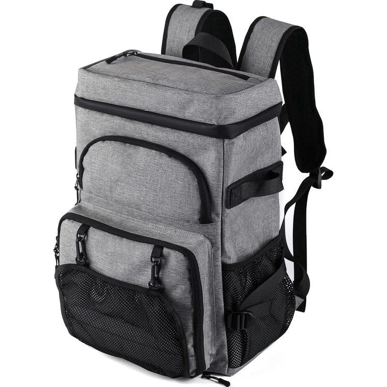 Koelrugzak, 35 liter, thermische rugzak, koeltas, waterdichte picknickrugzak met flesopener, voor picknick, camping, strand, wandelen, reizen, winkelen