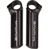 Korte stuurhoorntjes - fietsstuur extra handgrepen van aluminium | 13 cm lengte | met anatomische kunststof kap | barends | fietsstuurhoorntje in mat zwart