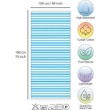 hamamdoek, saunahanddoek voor dames en heren, badhanddoek, saunahanddoek, pestemal, 100% katoen, licht en absorberend, oosterse badhanddoek, 100 x 180 cm, zwart