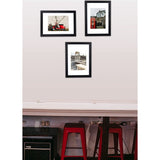 Scholar Tree Black Set van 3 fotolijsten met passe-partout, voor fotocertificaten, hangend of vrijstaand, ideaal voor collageen, portretten en oorkonden