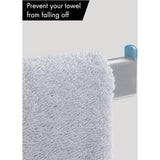 Swivelling Towel Rail 4 Arms Bathroom Stainless Steel Bath Towel Holder 50 cm 180° Rotation Brushed A2104S4L50-2
