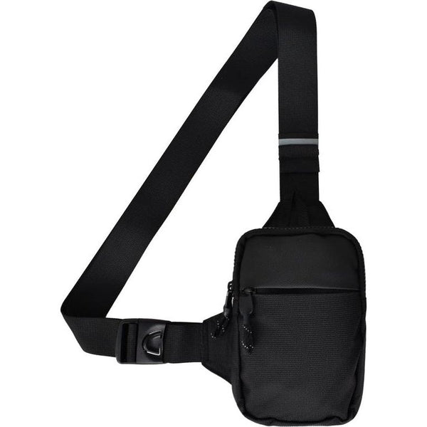 Schoudertassen, borstzak met reflecterende strepen, sling bag, schoudertassen, slingrugzak, crossbody bag, backpack, schoudertas voor outdoorsport, wandelen, fietsen, bergbeklimmen, reizen, kamperen