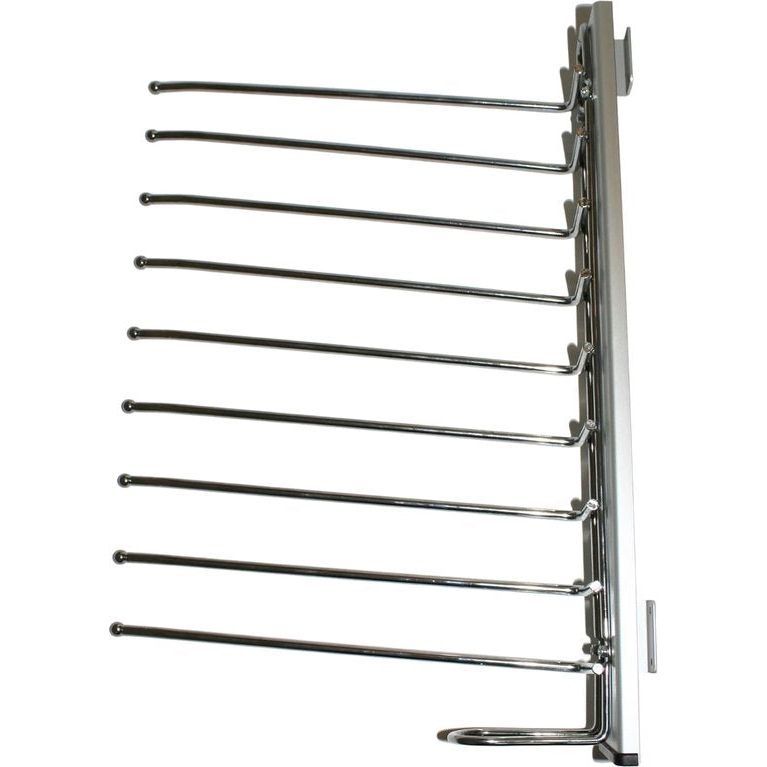 Uittrekbare broekbeugel, 9 posities rechts, uittrekbare kledingstang, uittrekbare kledinghanger, organizer, garderobestang, broekophanging, broekhouder, ruimtebesparend