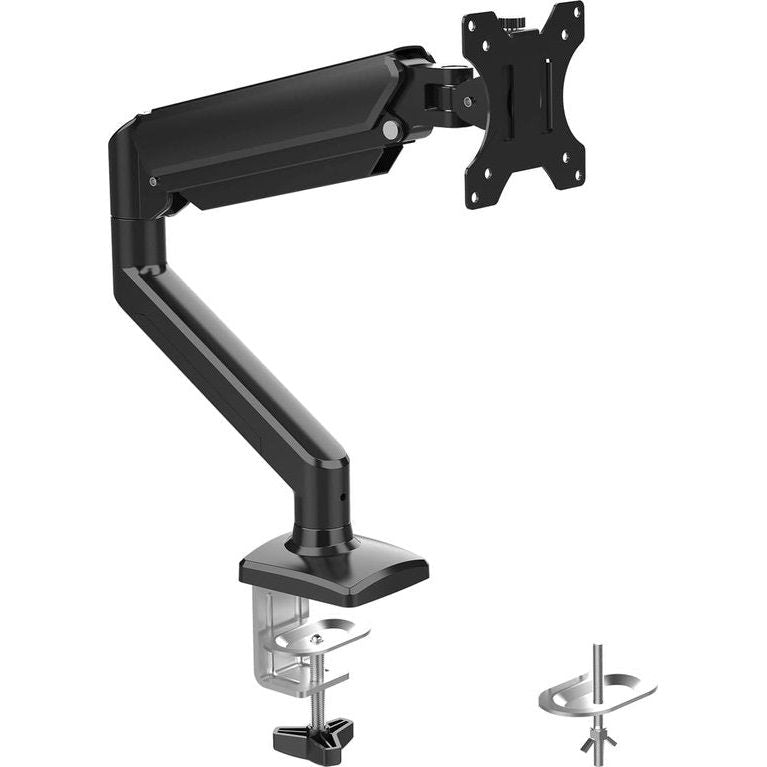 Monitorhouder, voor 13-32 inch beeldscherm, monitorstandaard, monitorarm, in hoogte verstelbaar, draaibaar, monitorhouder max. 9 kg, beeldschermhouder Vesa 75 x 75/100 x 100, zwart