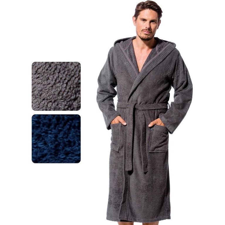 Men's Cotton Bathrobe with Hood