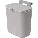 Keukenafvalemmer, 9 l vuilnisemmer, hangende vuilnisemmer keuken met deksel voor badkamer/slaapkamer, vuilnisbak, caravan, compostemmer voor keuken