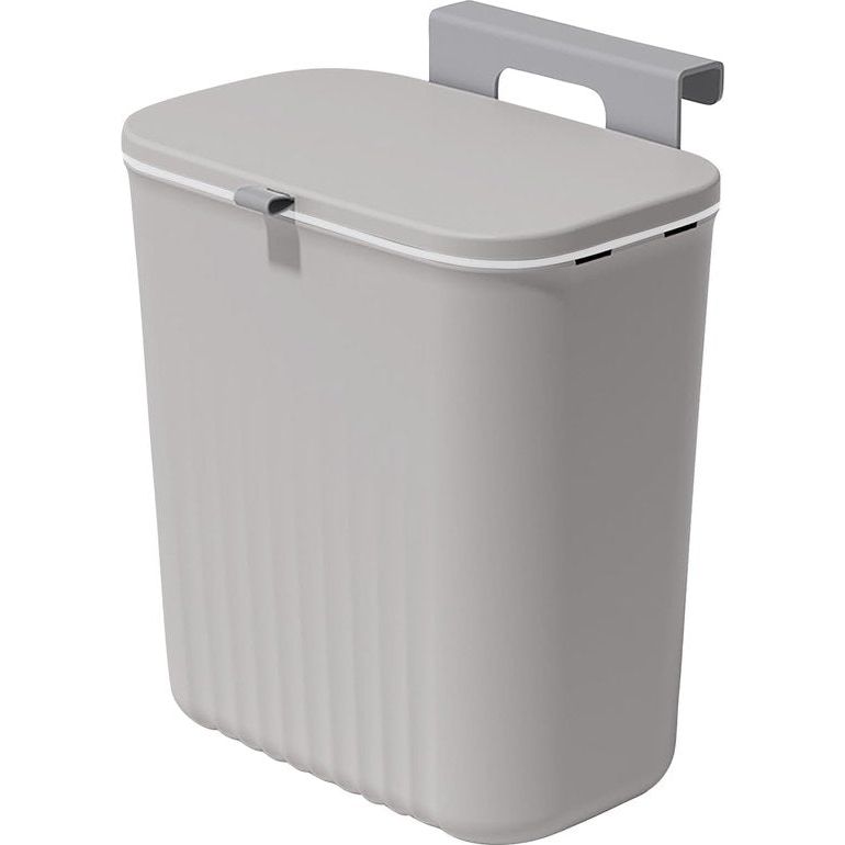 Keukenafvalemmer, 9 l vuilnisemmer, hangende vuilnisemmer keuken met deksel voor badkamer/slaapkamer, vuilnisbak, caravan, compostemmer voor keuken