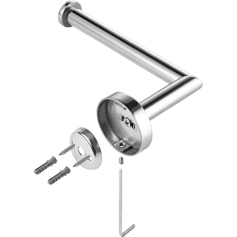 Toiletpapierhouder, wc-roestvrij staal, wc-rolhouder voor keuken en badkamer, toiletpapier, chroom