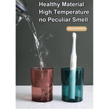 Tandenborstelhouder, zelfklevende tandenborstelhouder, 4 kopjes + 8 opbergvakken voor tandenborstelkoppen