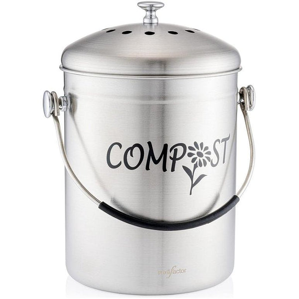compostbak voor keuken, roestvrij staal, geurloze biologische bak