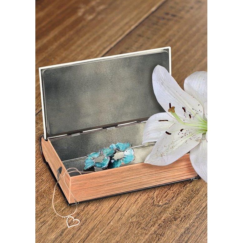 Boekendoos Escape, opbergdoos van plaatstaal in boekvorm, voor geldgeschenken en waardebonnen 83362 15,5 cm x 10,3 cm