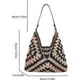 Strotas strandtassen voor dames, boho stro-schoudertassen, stro handtas dames basttas zomer mandtassen stro mesh tas voor strand zwembad beroep