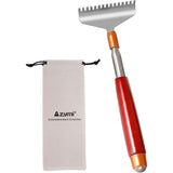 Back Scratcher voor mannen, met massief houten handvat massageroller, extra brede 15-teeth claw robuuste stalen handmassagers, 62 cm