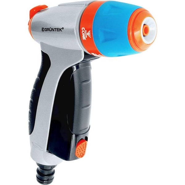 Verstelbaar spuitpistool met 3 sproeiers, tuinspuit, metalen tuinsproeier. Verstelbare handdouche voor tuin, autowassen en thuis, schokbestendig en lichtgewicht, praktische douche