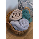 HERZBACH HOME-gasthanddoekenset van 3, 30 x 50 cm (zilvergrijs) – Hoogwaardige, zachte en absorberende gasthanddoeken van premium kwaliteit – 100% natuurlijk Egyptisch katoen (600 g / m²)