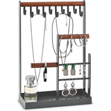 Sieradenstandaard, sieradenhouder, sieradenboom, kettinghouder, sieradenstandaard, kettingophanging, sieradenstandaard, kettingstandaard, kettinghouder, kettingstandaard, grijs