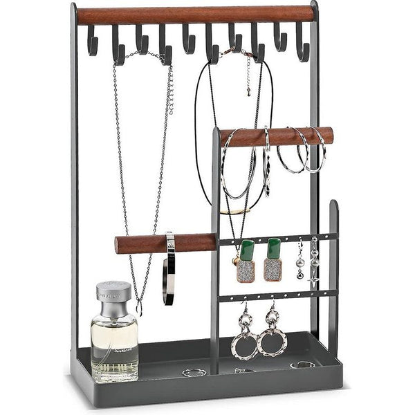 Sieradenstandaard, sieradenhouder, sieradenboom, kettinghouder, sieradenstandaard, kettingophanging, sieradenstandaard, kettingstandaard, kettinghouder, kettingstandaard, grijs