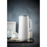 thermoskan, 1 l, thermoskan voor koffie of thee, draaisluiting, houdt dranken 24 uur koud en warm, thermoskan koffie of thee, wit