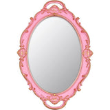 vintage mirror kleine wandspiegel hangspiegel 36,8 x 25,4 cm ovaal roze