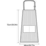 2 stuks kookschort, keukenschort voor dames, katoen, verstelbare schort met lange banden, kookschort met verstelbare nekriem voor koken, bakken, huishoudelijk werk, voor dames en heren, blauw, 72cm*68cm