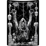 wandtapijt, menselijke schedel wandtapijt, zwart en wit wandtapijt, esthetische stijl, gothic wanddoek, slaapkamer huisdecoratie wanddoek, polyester 150 cm x 130 cm