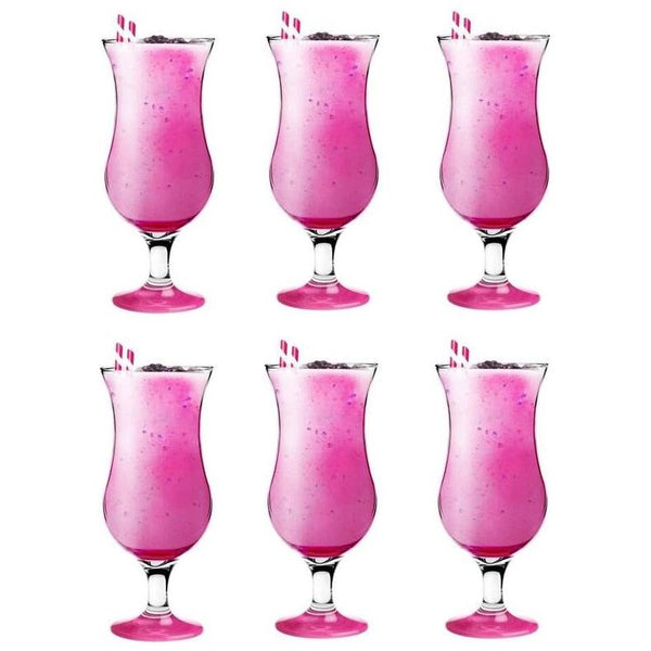 cocktailglazen, set, longdrink, cocktail, gin, bier, water, longdrinkglazen, cocktailglazen, drinkglas, waterglas, smoothie, dessert, vaatwasmachinebestendig, roze, 6 x 420 ml