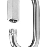 Schroefverbinding - kettingnoodschakelaar - karabijnhaak met schroefsluiting - materiaalkarabijnhaak - connector - roestvrij staal 304