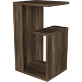 Sister 4968 Salontafel, bijzettafel, koffietafel, walnoot, 35 x 29,5 x 60 cm, met planken, verschillend opstelbaar (Tesbih walnoot)