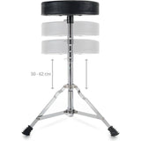 Drumkruk, semi, verstelbare hoogte 50-64 cm, drie benen met rubberen uiteinden, inklapbaar